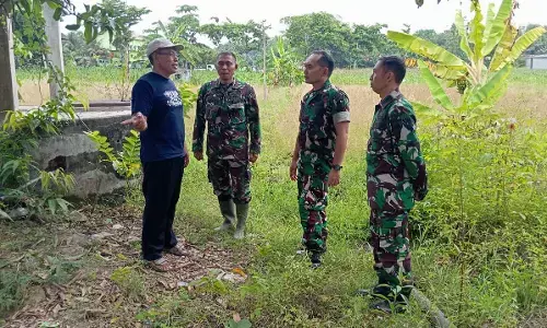 Dandim Rembang tinjau lokasi pembangunan kantor Koperasi Merah Putih