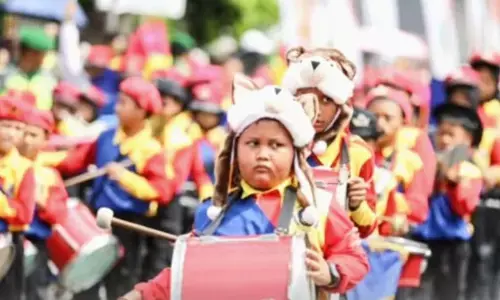 Parade drumband di Purwakarta raih rekor MURI