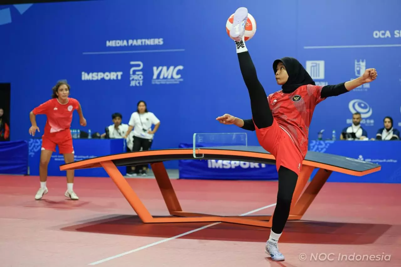Atlet tunggal putri teqball ke babak semifinal Asian Youth Games Bahrain 2025 Atlet tunggal putri teqball ke babak semifinal Asian Youth Games Bahrain 2025