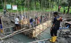 Satgas TMMD Kodim 1505/Tidore bangun sumur air bersih untuk warga Satgas TMMD Kodim 1505/Tidore bangun sumur air bersih untuk warga