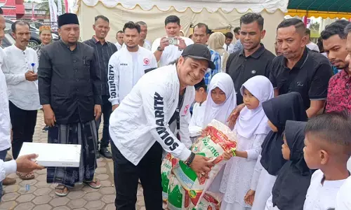 Tim Solidarity Squad Aceh santuni ratusan anak yatim di Aceh Utara Tim Solidarity Squad Aceh santuni ratusan anak yatim di Aceh Utara