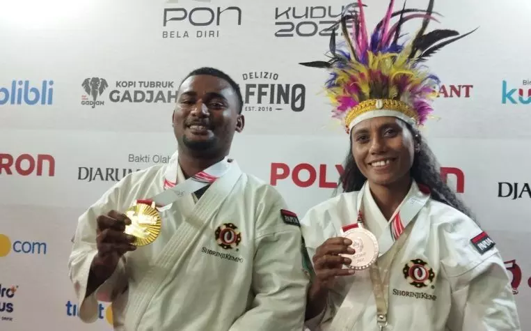 Aceh dan Papua Barat sama-sama raih emas perdana dari kempo