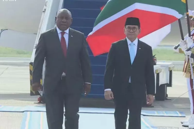 Presiden Afrika Selatan tiba di Jakarta, akan bilateral dengan Prabowo Presiden Afrika Selatan tiba di Jakarta, akan bilateral dengan Prabowo