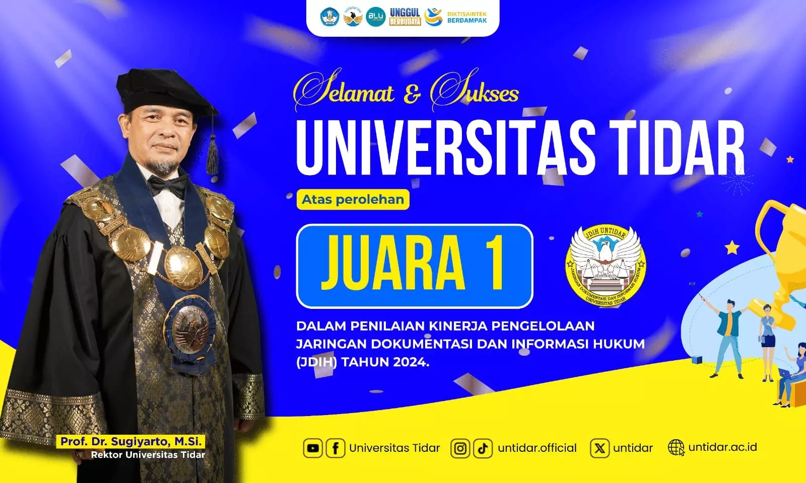 JDIH Universitas Tidar torehkan prestasi nasional JDIH Universitas Tidar torehkan prestasi nasional