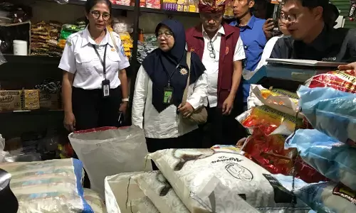 Satgas Pangan Bali pantau harga beras di Denpasar Satgas Pangan Bali pantau harga beras di Denpasar