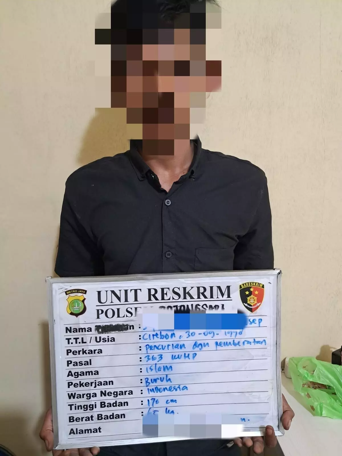 Respon cepat Pamapta, Polsek Bojongsari berhasil amankan pelaku pencurian Respon cepat Pamapta, Polsek Bojongsari berhasil amankan pelaku pencurian