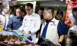 Satgas Pengendalian Harga Beras Jawa Timur sidak pasar di Surabaya jelang Nataru