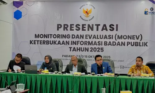 Badan publik informatif meningkat, KI Sumbar tetapkan tiga badan publik hasil monev Badan publik informatif meningkat, KI Sumbar tetapkan tiga badan publik hasil monev