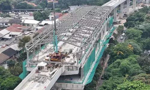 Pembangunan LRT Jakarta Fase 1B capai 75 persen Pembangunan LRT Jakarta Fase 1B capai 75 persen