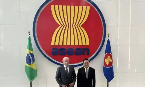 Presiden Brasil Lula berkunjung ke Sekretariat ASEAN, temui Sekjen Kao Presiden Brasil Lula berkunjung ke Sekretariat ASEAN, temui Sekjen Kao