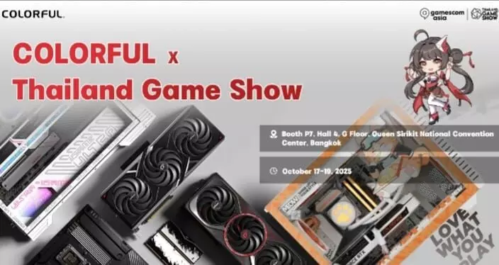 Pamerkan inovasi baru, Colorful ikuti ajang Thailand Game Show 2025