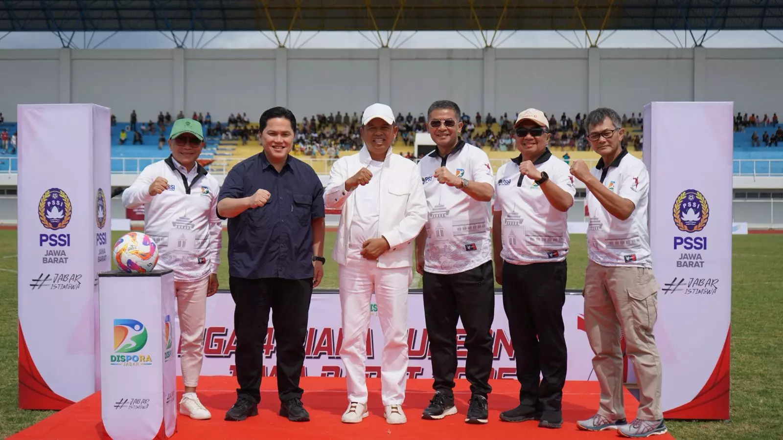 Erick Thohir dan KDM Kick Off Liga 4 Piala Gubernur Jawa Barat 2025 di Garut