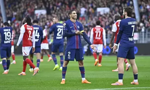 Hakimi bawa PSG raih kemenangan 3-0 di kandang Brest Hakimi bawa PSG raih kemenangan 3-0 di kandang Brest