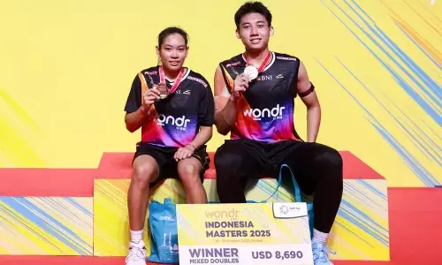 Marwan/Aisyah juara ganda campuran Indonesia Masters 2025 Marwan/Aisyah juara ganda campuran Indonesia Masters 2025