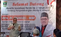 Ketua DPRD Sumbar gelar sosper tentang pengembangan ekonomi kreatif