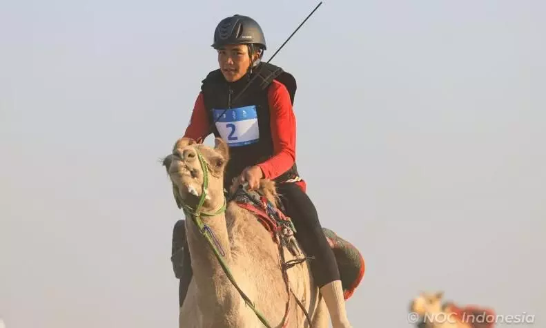 Indonesia untuk pertama kalinya berpartisipasi di ajang balap unta Indonesia untuk pertama kalinya berpartisipasi di ajang balap unta