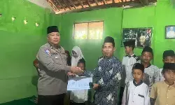 Peduli sosial, Satlantas Polres Tegal beri santunan 50 anak yatim piatu