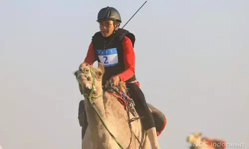 Indonesia untuk pertama kalinya berpartisipasi di ajang balap unta Indonesia untuk pertama kalinya berpartisipasi di ajang balap unta