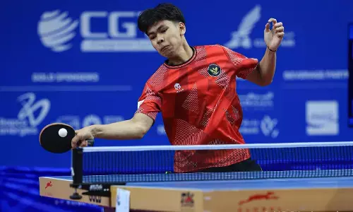 Atlet tenis meja Indonesia mengawali debut di Asian Youth Games Bahrain 2025 Atlet tenis meja Indonesia mengawali debut di Asian Youth Games Bahrain 2025