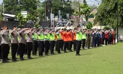 Hadapi potensi ancaman bencana alam, Polres Boyolali gelar apel siaga bencana Hadapi potensi ancaman bencana alam, Polres Boyolali gelar apel siaga bencana