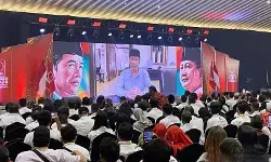 Jokowi sapa Kongres III Projo lewat tayangan video