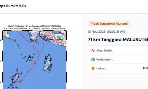 Gempa magnitudo 5,1 guncang Maluku Tenggara