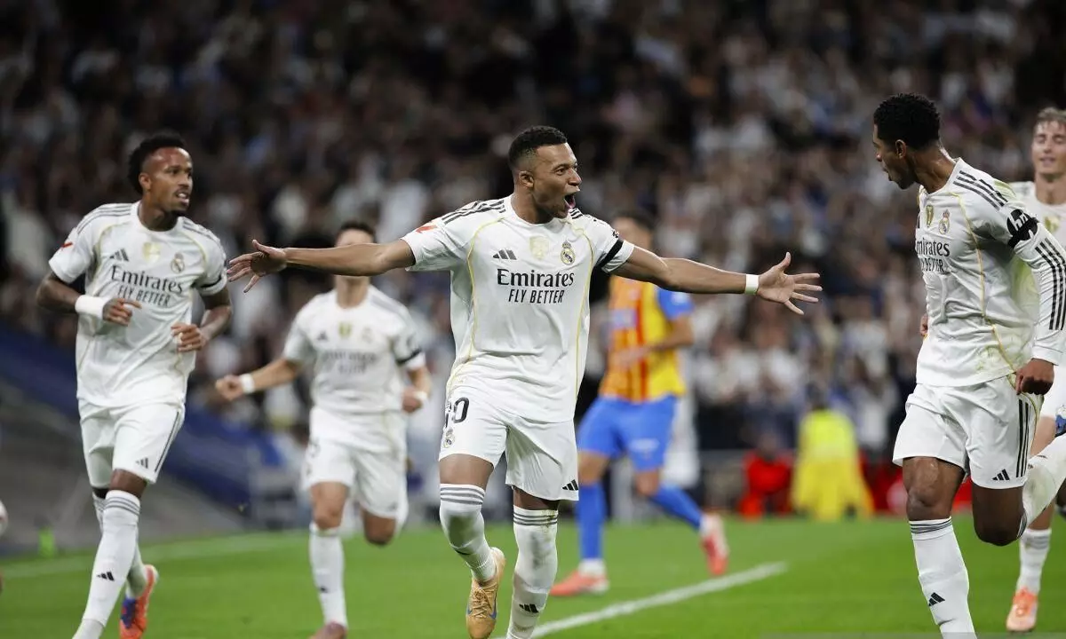 Dua gol Mbappe warnai kemenangan 4-0 Real Madrid atas Valencia Dua gol Mbappe warnai kemenangan 4-0 Real Madrid atas Valencia