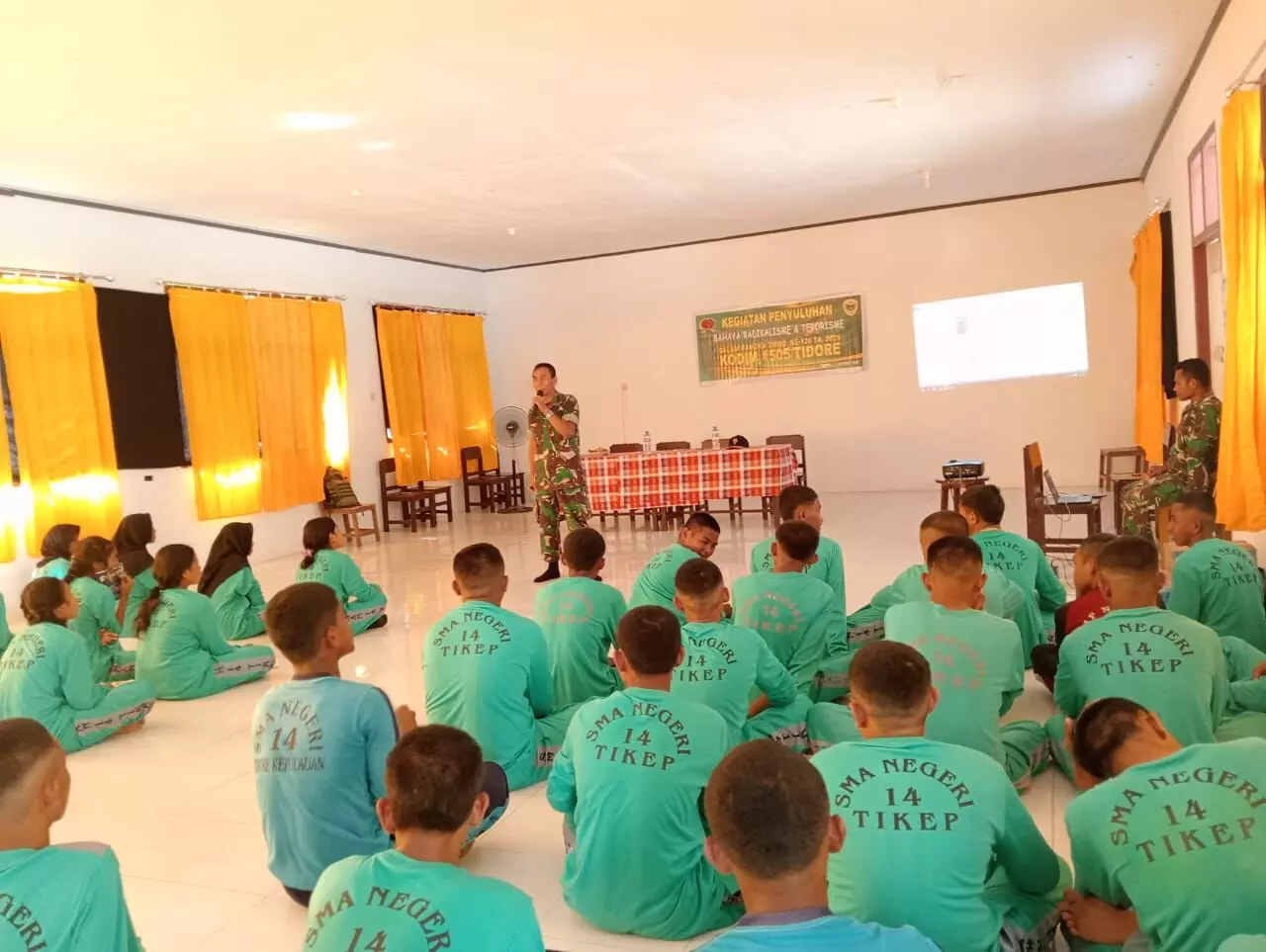 Satgas TMMD ke-126 berikan penyuluhan bahaya radikalisme dan terorisme kepada siswa SMA