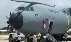 Prabowo serahkan kunci pesawat angkut Airbus A400M kepada Panglima TNI
