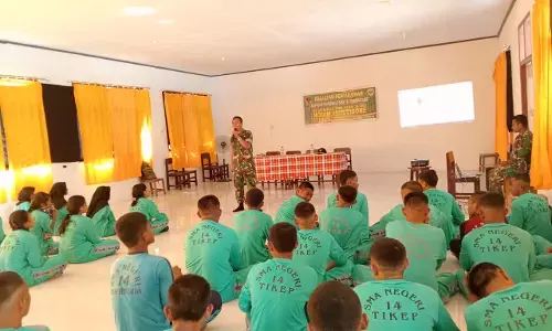 Satgas TMMD ke-126 berikan penyuluhan bahaya radikalisme dan terorisme kepada siswa SMA
