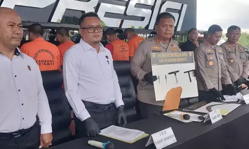 Sempat viral, Polres Bekasi Kota tangkap tujuh pelaku curanmor minimarket di Margahayu Sempat viral, Polres Bekasi Kota tangkap tujuh pelaku curanmor minimarket di Margahayu