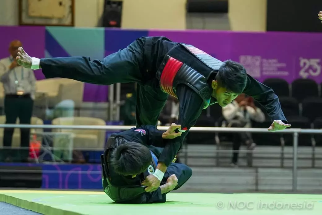 Langkah atlet pencak silat Indonesia di final ISG 2025 Langkah atlet pencak silat Indonesia di final ISG 2025