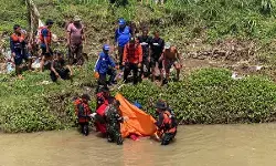 Satu orang tenggelam di sungai Desa Caruban, Kebumen ditemukan meninggal dunia