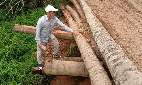 Muspika bersama Dewan Aceh Utara tinjau jembatan ambruk di Tumpok Aceh Tanah Luas