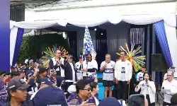 Funwalk Biru NasDem: Ribuan langkah, satu semangat perubahan
