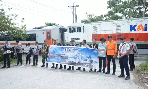 PT. KAI Sumut, KAI Bandara dan komunitas edukasi keselamatan di perlintasan sebidang