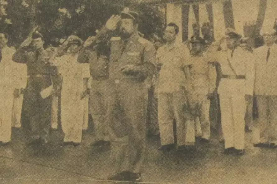 10 November 1959: Peringatan Hari Pahlawan bersama Gatot Subroto