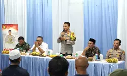 Kapolres Metro Depok hadiri sambang dan ngopi kamtibmas bersama warga