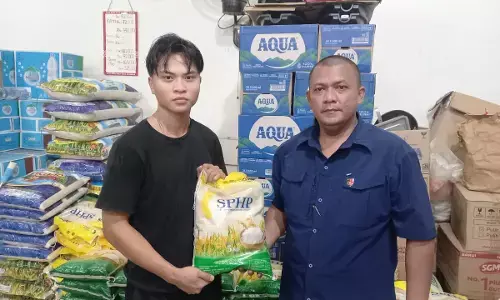 Polres Jayapura distribusikan 10 ton beras pada masyarakat melalui Gerakan Pangan Murah
