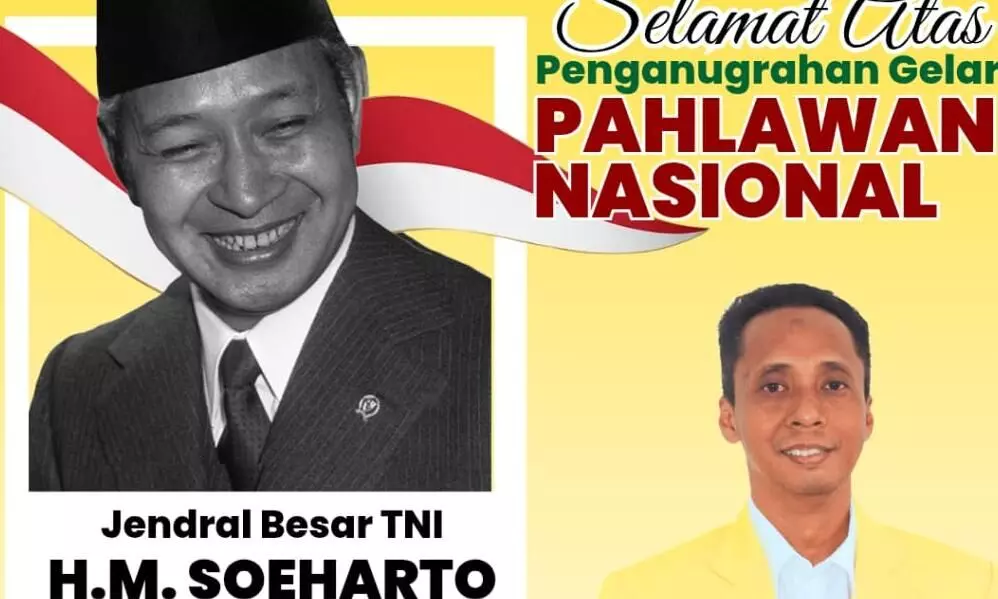 Legislator Golkar apresiasi penganugerahan gelar Pahlawan Nasional kepada Soeharto