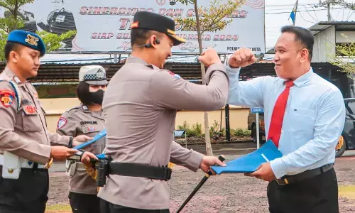 Ungkap kasus narkotika dan pengerusakan, 29 personel Polres Tegal Kota diganjar penghargaan