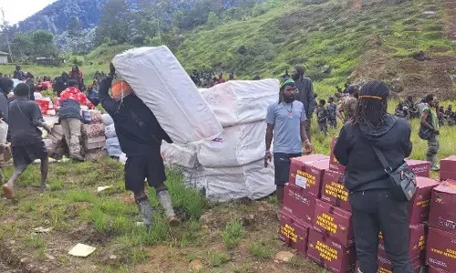 Kemensos kirim bantuan korban banjir dan longsor di Nduga, Papua Pegunungan