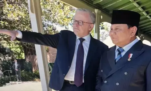 ‎Prabowo-Albanese nikmati pemandangan Sydney di sela temu empat mata