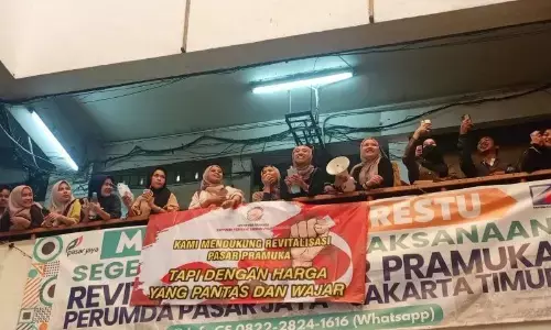 Pedagang keluhkan biaya sewa dan pola bayar kios di Pasar Pramuka
