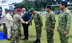 Prabowo dan Raja Yordania saksikan demonstrasi drone