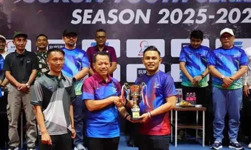 21 klub dari 8 Provinsi ikuti turnamen tenis meja Sukun Youth Series II season 2025–2026 