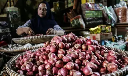 PIHPS: Harga bawang merah Rp41.600/kg, cabai rawit Rp42.700/kg