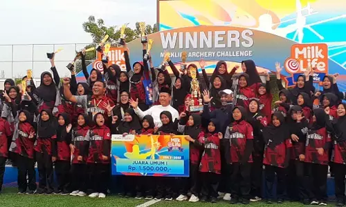 MI NU Banat Kudus raih 6 medali dan menjadi juara umum MilkLife Archery Challenge Seri 2