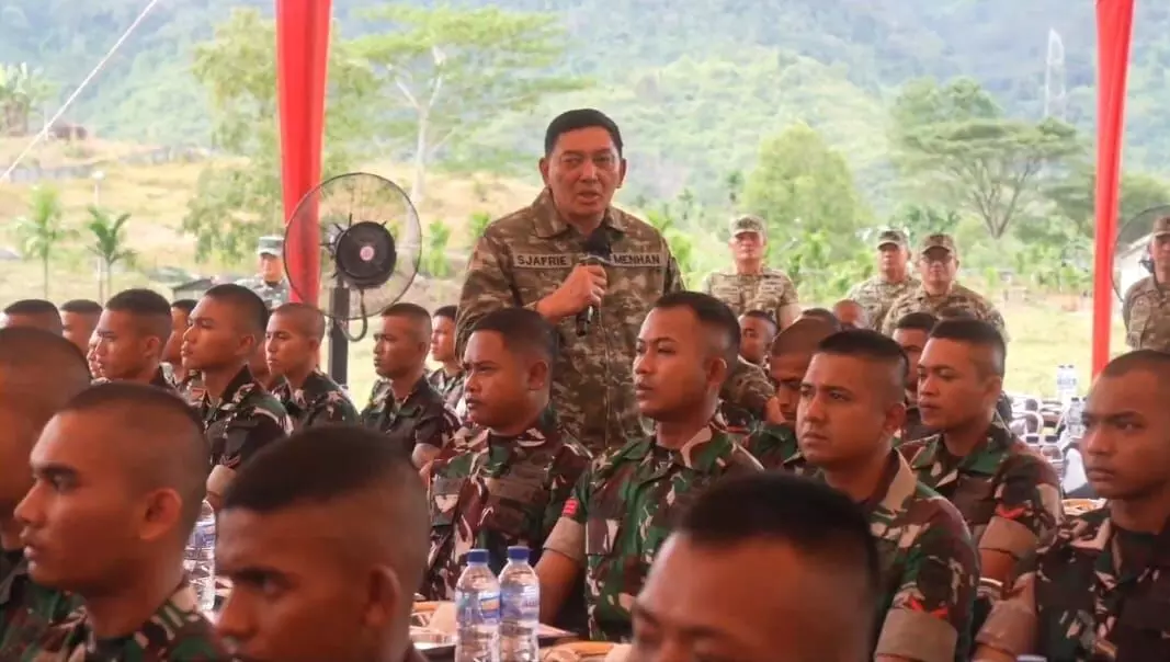 Menhan tinjau kesiapan Batalyon Teritorial Pembangunan 857/GG di Pidie Menhan tinjau kesiapan Batalyon Teritorial Pembangunan 857/GG di Pidie