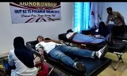 HUT Polairud ke-75, Satuan Polairud Polres Tegal Kota gelar donor darah HUT Polairud ke-75, Satuan Polairud Polres Tegal Kota gelar donor darah